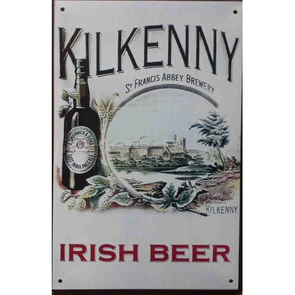 Kilkenny Irish beer metal sign.