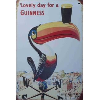 Guinness ,Lovely Day metal sign.