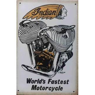 Indian motorcycle metal sign