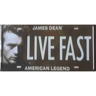 James Dean metal sign license plate