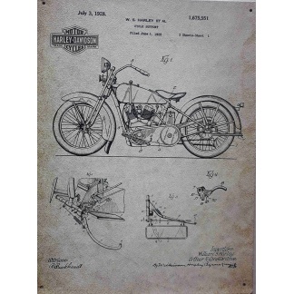 Harley-Davidson, filed June 5, 1925 metal sign