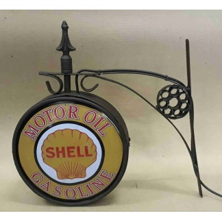 Shell gasoline Double sided garage/ pub light