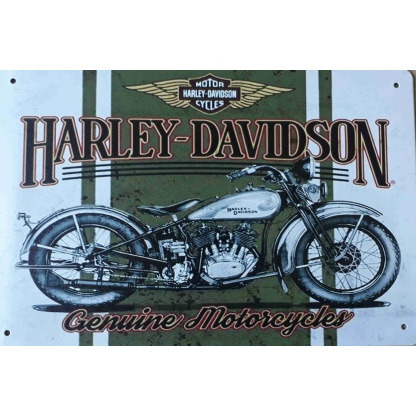 Harley-Davidson, genuine motorcycles metal sign