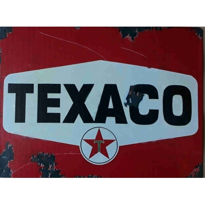 Texaco metal sign