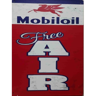 Mobiloil, free air metal sign