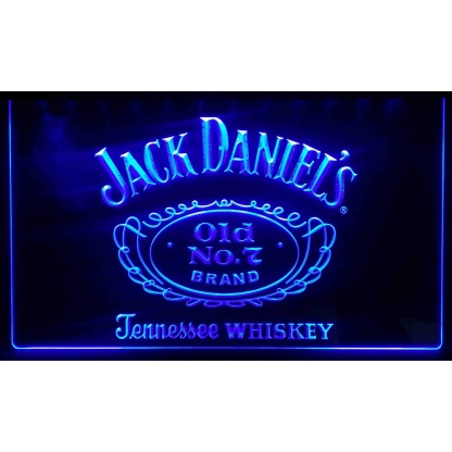 Jack Daniel's electric neon sign.