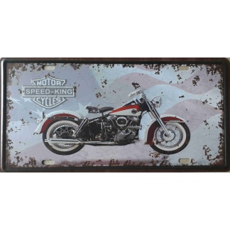 Harley-Davidson Speed King embossed license plate