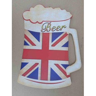 Union Jack beer Wall Plaque.