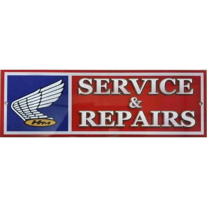 H-M service & repairs Aluminium sign From UK.