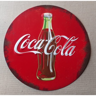 Coca-Cola vintage style distressed  metal sign