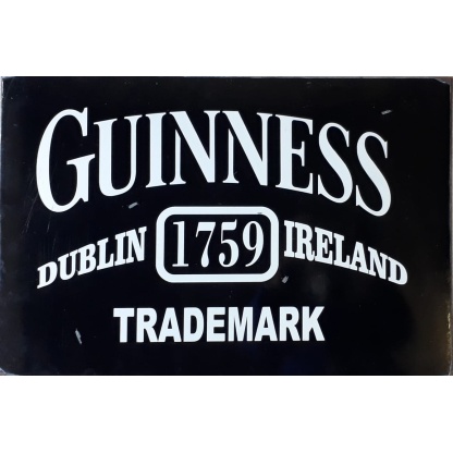 Guinness used metal sign