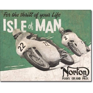 Norton - Isle of Man metal sign