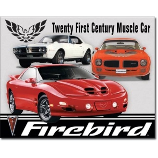 Pontiac Firebird tribute metal sign