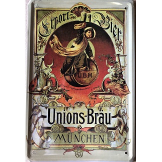 Unions-Brau München metal sign