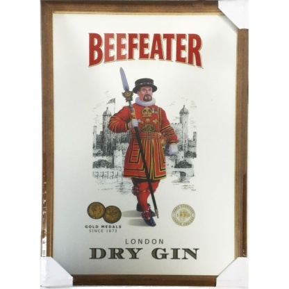 Beefeater Gold Medals since 1873  bar mirror