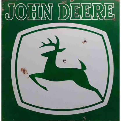 John Deere used metal sign.