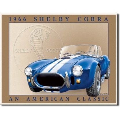 1966 Shelby Cobra. Mustang metal sign