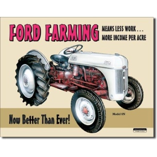 Ford farming model 8N metal sign