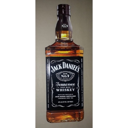 Jack Daniel's Embossed bottle metal sign.