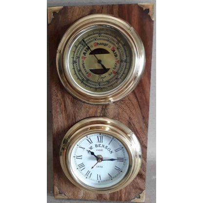 Barometer, clock wall display
