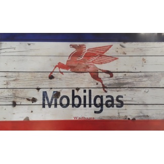 Mobilgas BIG metal sign.