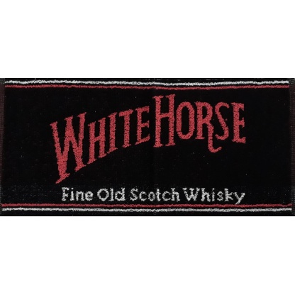 White Horse Whisky bar towel. 48 x 22 cm