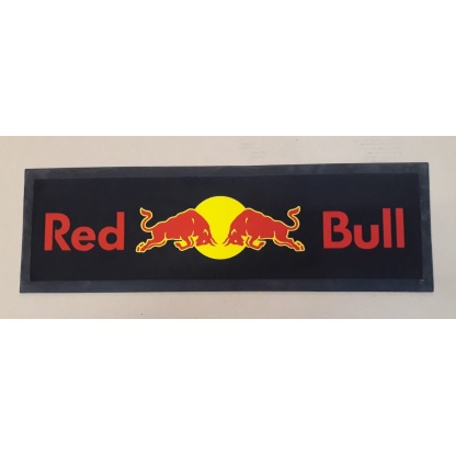 Red bull bar mat, wetstop/ bar runner. 70 cm x 22 cm