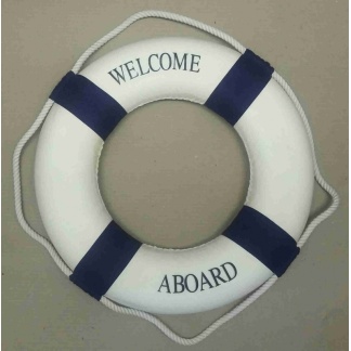 Nautical lifebuoy, welcome aboard.  44cm diameter