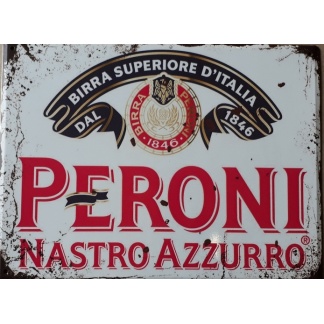 Peroni vintage style metal sign