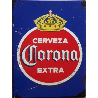 Corona extra beer vintage style metal sign