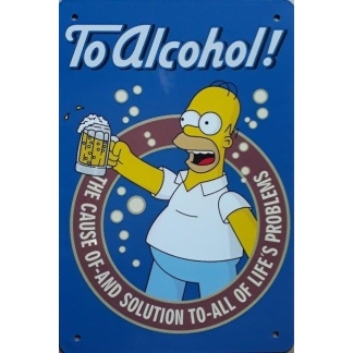 Beer-to alcohol-metal- sign