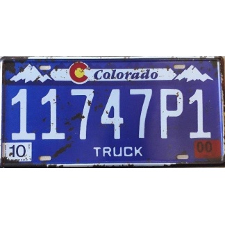 Colorado State Of America Metal License Plate