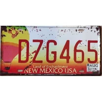 New -Mexico- State -Of -America- Metal- License -Plate