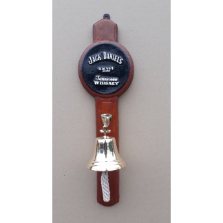 Brass Bell 11,5cm With Wall Hanging Jack Daniel's Backing