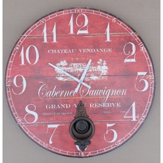 Chateau Vendange Wall Clock 58cm Diameter