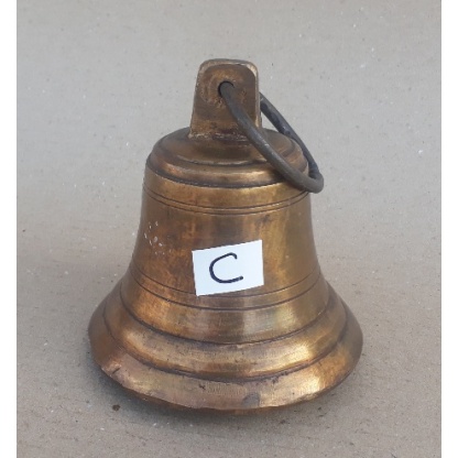 Antique Genuine Solid Brass Ship Bell 13cm