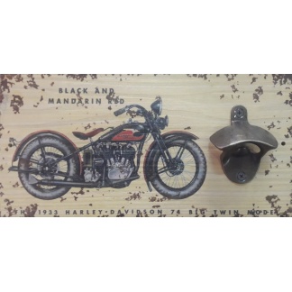 Harley-Davidson Wall Plaque Beer Bottle Cap Opener
