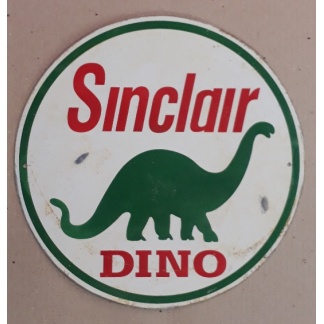 Sinclair Dino Used Metal Sign
