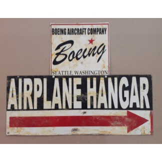 Boeng Airplane Hangar Used Metal sign