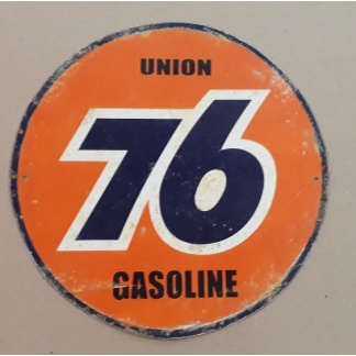 Union 76 Gasoline Used Metal Sign