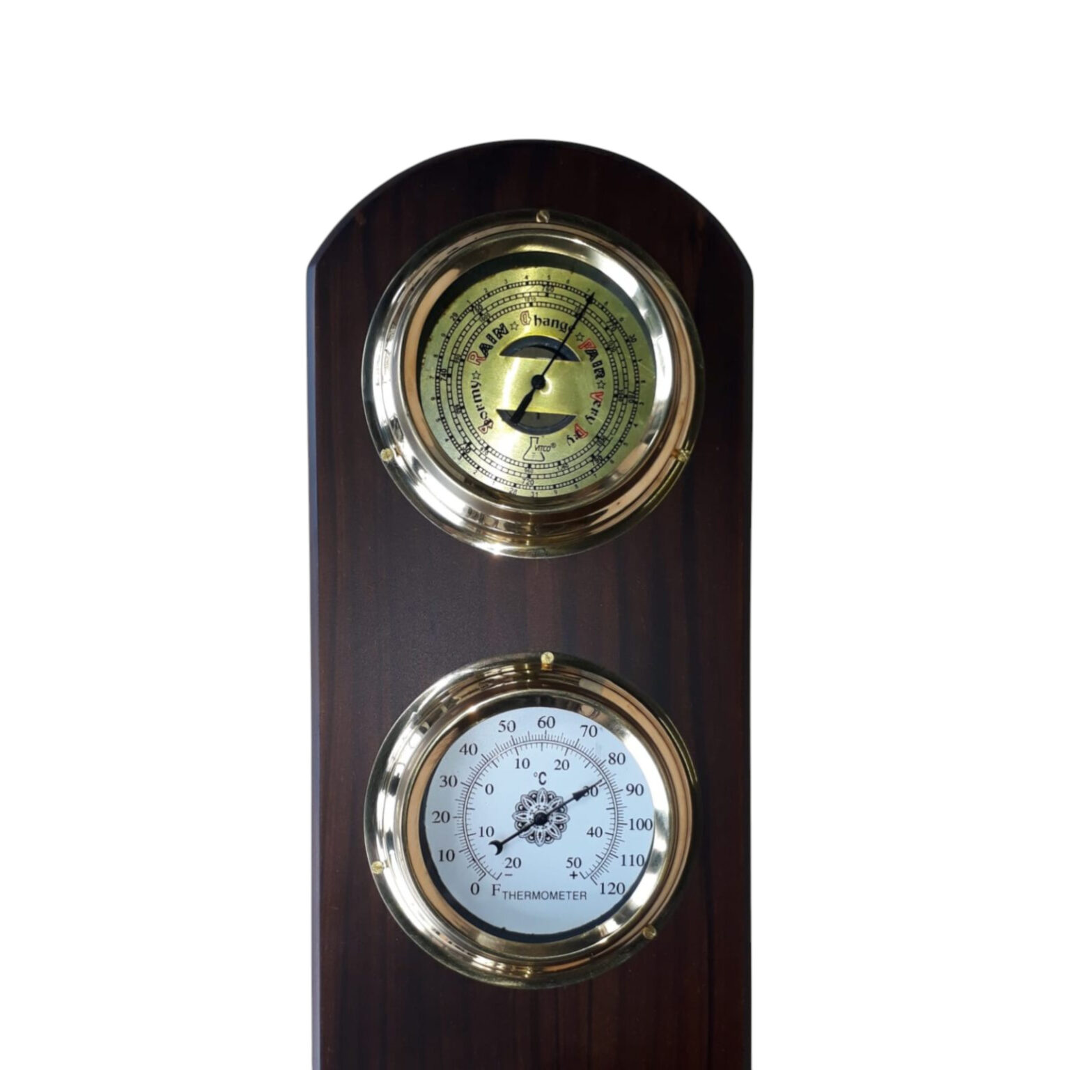 Barometer Hygrometer Thermometer And Clock Wall Display - Johnnie Blue ...