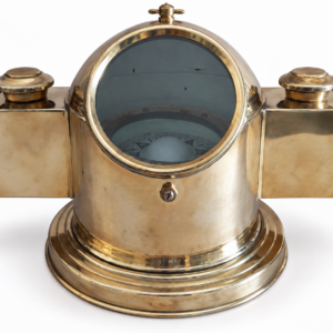 Brass Twin Ships Binnacle Compass