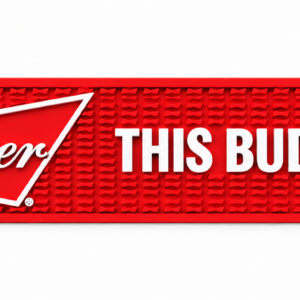 Budweiser Bar Mat/ Wetstop PVC Hedgehog