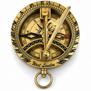 Pocket Sundial Compass - West London