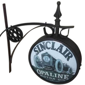 Sinclair Opaline Motor Oil Double Sided Light