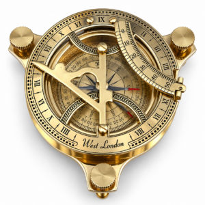 Sundial Compass Solid Brass 11 cm