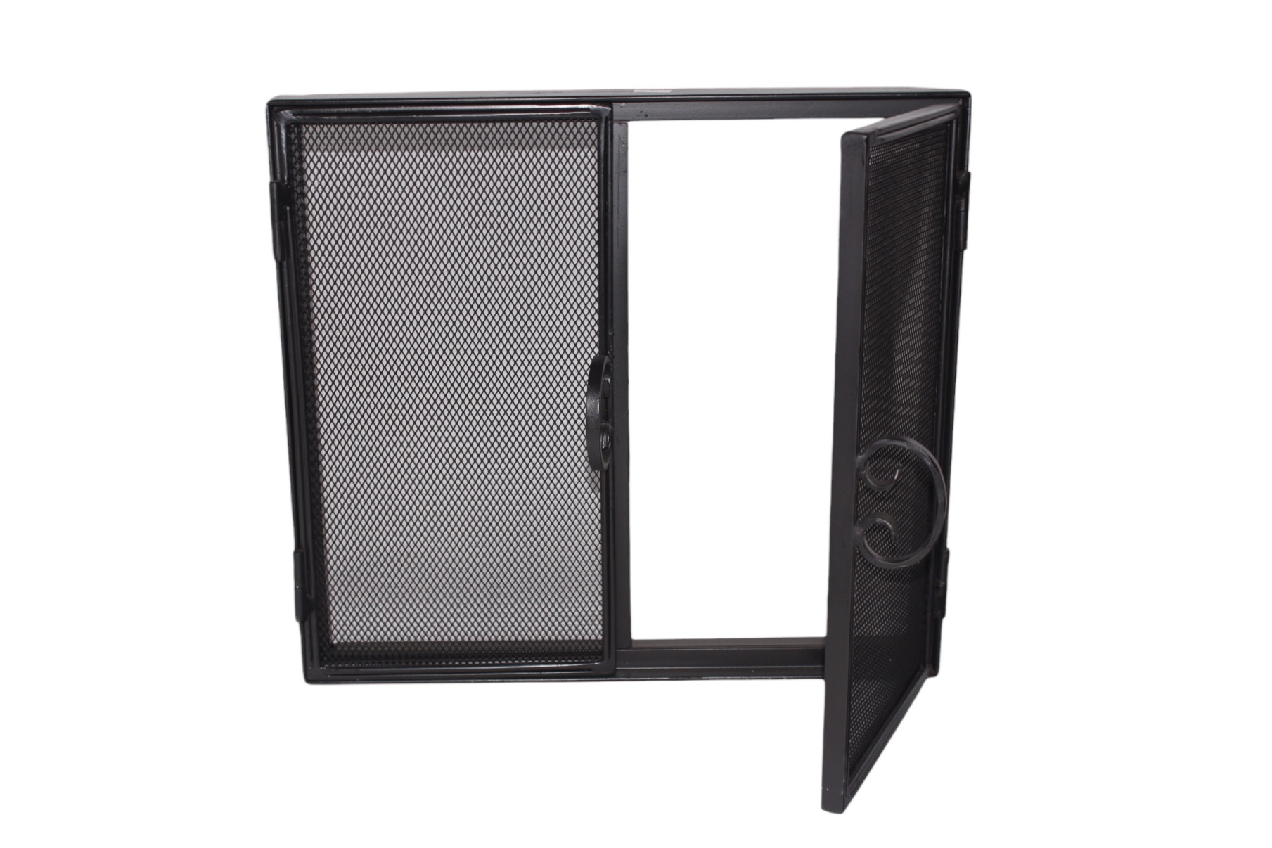Surface Mounted Fire Screen With Double Opening Doors 100cm x 80cm
