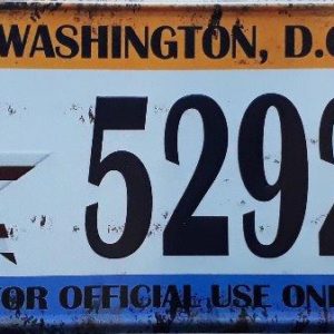 Washington D.C State Of America Metal License Plate