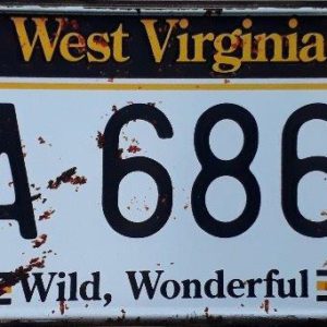 West Virginia State Of America Metal License Plate
