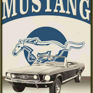 Mustang Metal Sign